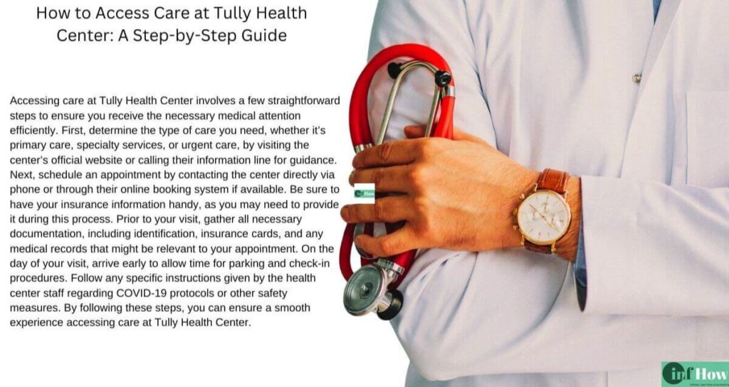 How to Schedule an Appointment at Tully Health Center